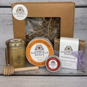 Skincare Gift Set with Artisan Honey Soap