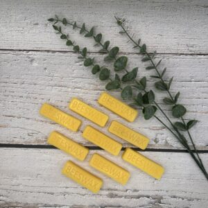 Pure Natural Hand Filtered Beeswax block 28g approx.