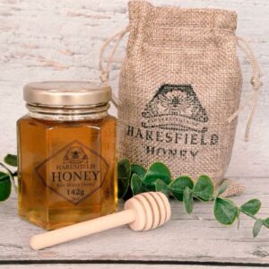 Seasonal Honey 142g (5oz) Gift Bag with Drizzle Stick