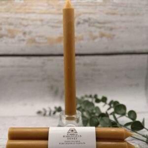 Pair of Pure Beeswax Pillar Candles